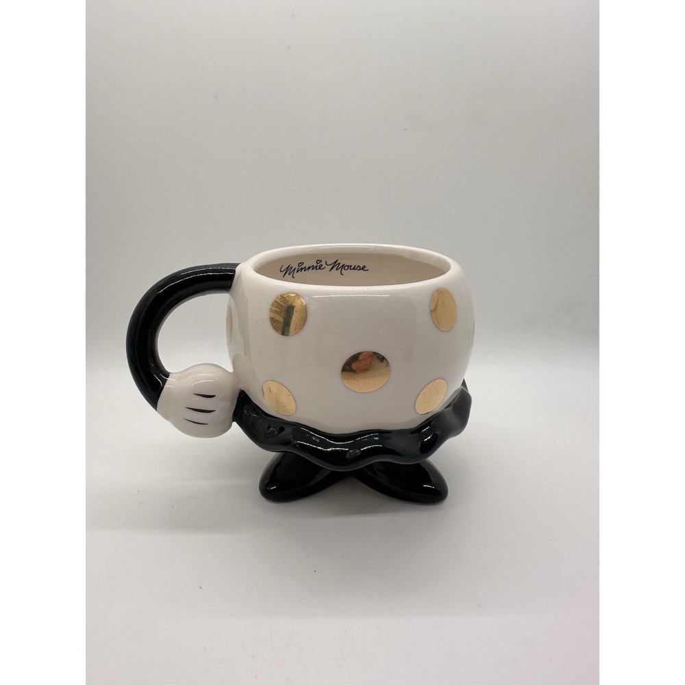 Disney Minnie Mouse Polka Dot Skirt Legs Coffee Mug Cup Ceramic Signature
